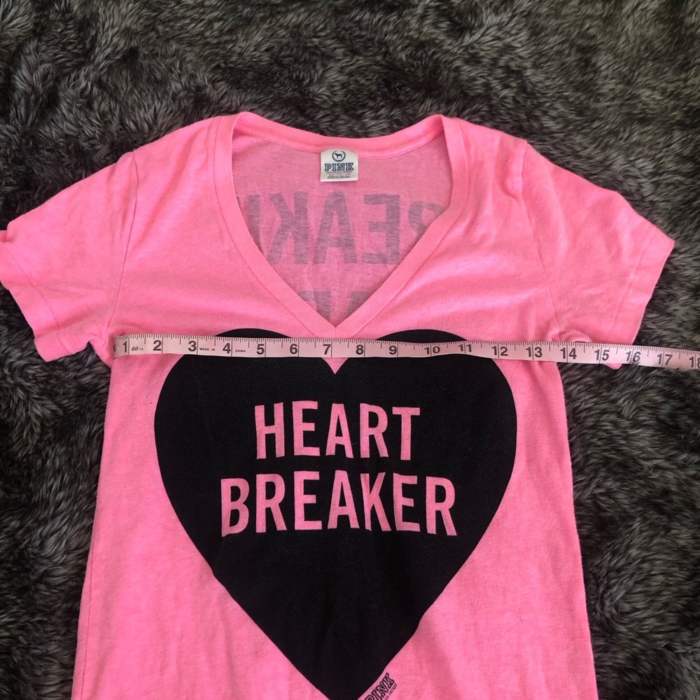 Pink Heartbreaker Graphic Tee View 2